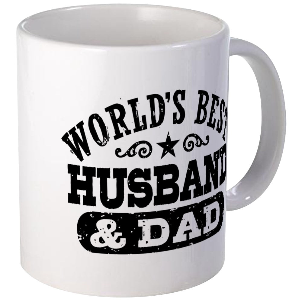 CafePress - World's Best Husband And Dad Mug - Unique Coffee Mug, Coffee Cup CafePress