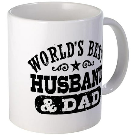 CafePress - World's Best Husband And Dad Mug - Unique Coffee Mug, Coffee Cup (Best Husband Ever Coffee Mug)