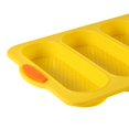 thumbnail image 4 of Molpara Pasteles Francés de 4 Ranuras Molpara Pan Pequeño Francés DIY Bandeja para Hornear Antiadherente Fácil de Desmoldar, 4 of 5