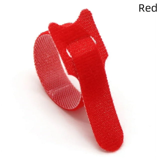 100pcs Releasable Cable Organizer Ties Mouse Earphones Wire Management Nylon Cable Ties Reusable Loop Hoop Tape Straps Tie