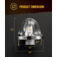 thumbnail image 5 of Luces de sandía de cristal Partsam para Kenworth Peterbilt, 5 of 7