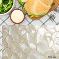 thumbnail image 3 of Amarainy Shell Pattern Beige Gold Trim Placemats Set Of 4 For Home Kitchen Table Decor 12x18 inch, 3 of 5