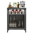 thumbnail image 7 of Biemlerfn Wine Bar Cabinet, Coffee Bar Buffet Cabinet with Storage, Corner Home Bar Liquor Cabinet with Wine Rack for Living Room, Kitchen, Oak Gray, 7 of 7