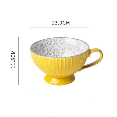 

Livesture Creative Nordic Printing Bowl Embossed Ceramic Household Rice Bowl Small Bowl E