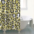 thumbnail image 4 of Yellow Leopard Print Pattern Shower Curtain 84"x72" ,Bathroom Decorative Shower Curtains Set with 12 Hooks,Modern Waterproof Washable Shower Curtain, 4 of 6