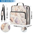 thumbnail image 2 of FORMRS Zipper Binder with Shoulder Strap 2-inch Ring 500 Sheet Capacity File Bag, Orange Watercolor Seashells, 2 of 5