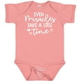 thumbnail image 3 of Inktastic Baby Even Miracles Take a Little Time Boys or Girls Baby Bodysuit, 3 of 5
