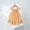 Yellow, variant on HOMADLES Toddler Girls Dress Mesh Cotton Crewneck Sleeveless Mesh Bow Print Thin Lightweight Casual Dress Blue 4 T