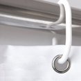 thumbnail image 3 of Solid Color Waterproof Shower Curtain Modern Simple Bathroom Curtain (Light blue,90*180cm), 3 of 13