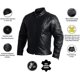 thumbnail image 2 of Hwk Chaqueta De Moto De Cuero Con Armadura Para Hombre Cafe Racer Chaqueta De Cuero Genuino Para Resistente A La Intemperie Enduro Motocross Montar En Moto Fácil Ajuste Chaqueta De Moto Para Hombre X-, 2 of 5