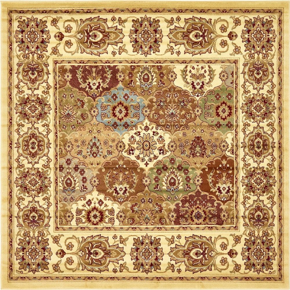 Traditional Odyssey Collection Area Rug in Neutral Color and Rectangle