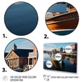 thumbnail image 3 of Designart "Harbor Hues at the Port" Nautical & Beach Floater Framed Wall Art Print, 3 of 7