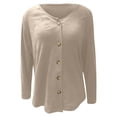 thumbnail image 4 of SUXIAN Womens Lightweight Cardigan Fall Winter Button Down Sweater Casual Comfortable Commute Solid Color Top Long Sleeve Cardigan Sweaters for Women, 4 of 5