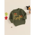 thumbnail image 3 of Musuos Baby Boys Girls Halloween Sweater 0-3Years Casual Pumpkin/Ghost Embroidery Long Sleeve Warm Pullover Infant Knitwear, 3 of 7