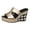 Gold, variant on Slip on Wedge Slides for Women Wide Width Open Toe High Top Sandals Summer Beach Sparkly Dress Shoes for Outdoor Size 9 Silver