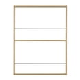 thumbnail image 6 of Danya B. Steiner Beech Square Modern 2-Tier Kids Book or Toy Figure Display Unit Wall Mounted Bookshelf with Contrasting Black Rods, 6 of 13