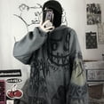 thumbnail image 3 of Sudadera con Capucha Estampada Graffiti Estilo Coreano, 3 of 3