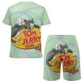 thumbnail image 2 of Tom And Jerry Boys Girls Short Sleeve Mesh T-Shirt And Shorts Outfit Set Summer Clothes Set for Kids, 2 of 8