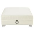 thumbnail image 3 of Kingfisher Lane Ottoman in White, 3 of 6