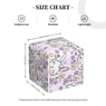 thumbnail image 4 of Logiee Tissue Box Cover 5X5X5'' PU Leather Tissue Holder Square Tissue Cube Box Organizer for Bathroom Vanity Countertop,Car,Night Stands,Office,Home,Kitchen (Purple Rabbit), 4 of 8