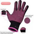 thumbnail image 4 of HAHADAXA Heat Gloves for Hair Styling, 2Pcs Professional Heat Resistant Gloves Silicone Heat Mat 6pcs Hair Clips and 2pcs Styling Comb for for Curling Iron Wands Flat Iron, 4 of 7