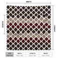 thumbnail image 3 of Moroccan Texture Wave Geometry Dark Red Brown Bathrobe Plush Bathrobe Cozy Unisex Winter Bathrobe Warm Water Absorbent, 3 of 9
