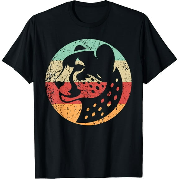 Retro Cheetah Big Cat Vintage Style Wild Animal T-Shirt