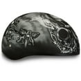 thumbnail image 4 of Daytona Helmets Motorcycle Half Helmet Skull Cap, Medium, Dull Black, Guns, 4 of 9