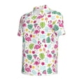 thumbnail image 3 of Daiia Cute Flamingo Pattern Men’s Polo Shirts,Solid Deck Shirt,Classic Fit, Breathable Cotton Polo for Casual and Sport Wear-Medium, 3 of 9