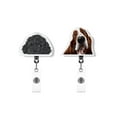 thumbnail image 1 of WIRESTER Set 2pcs Design Acrylic Key Card Holder Belt Clip Reel Id Badge Retractable - Animal Basset Hound Dog, Black Toy Poodle Dog, 1 of 6