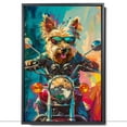thumbnail image 2 of Berger Picard Dog Riding a motorcycle Poster Unframe, Berger Picard Dog Canvas Frame Ready to Hang - Prints For Wall Decor - Thank You Gifts, 2 of 6