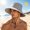 Gray, variant on Unisex Solid Vintage Fisherman Hat,Outdoor Hiking Bucket Cap,Sun Protection Headwear with Adjustable Cord and Snap Fastener,Portable Hat for Beach Walking Camping Trip
