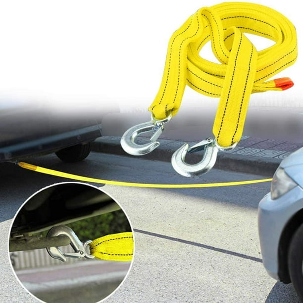 Rongmo Tow Strap Heavy Duty With 2 Hooks, Recovery Strap 5 Tons Towing Strap