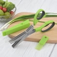 thumbnail image 4 of Tijeras de cocina para hierba/Tijeras para cilantro, cebollinos y más/Uso profesional/Diseño multipropósito de 5 cuchillas con funda de seguridad ShuxiuWang 1327537093527, 4 of 4