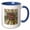 Blue/White, variant on 3drose, Alabama Territory Tree the Southern Longleaf Pine, 11oz Mug