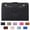 Black, variant on Women's Premium Leather Bifold Wallet, PU Leather Medium Compact Wallet for Women,Compact Card Holder with Zipper Coin Pocket