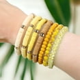 thumbnail image 2 of Ella & Elly Plus Summer Beach Yellow Lemon Beaded Stretch Bracelet Set, 2 of 6