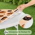 thumbnail image 5 of Halloween Cat and Pumpkin Pattern Round Fitted Tablecloth with Elastic Edge,Dining Table Cover Waterproof,Outdoor Round Tablecloth for Camping,Dining,Indoor and Outdoor, 5 of 7