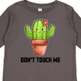 thumbnail image 4 of Inktastic Cute Cactus Dont Touch Me Boys or Girls Long Sleeve Toddler T-Shirt, 4 of 5