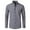 Gray, variant on Men's Long Sleeve Button Down Shirt, Solid Breathable Collared Shirt, Relaxed Fit Lightweight Top, Ideal for Year-Round & Daily Outings White M