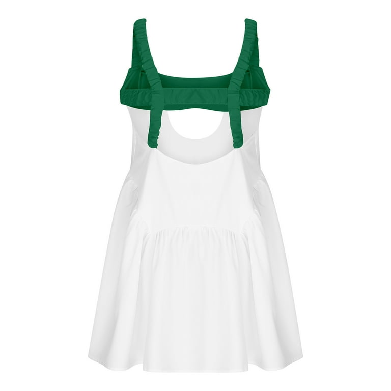 green and white athletic dress Macade Golf | Women's Cora TX Dress - Sheen Green | Size: XS Regular | Green