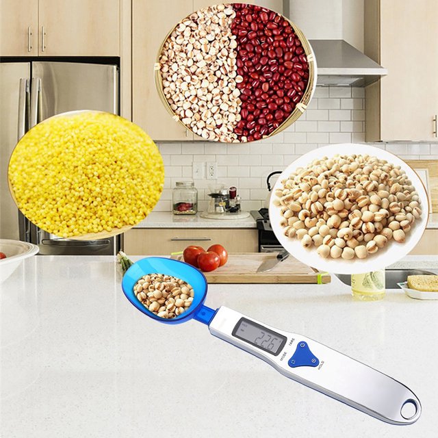 Báscula de cuchara Jadeshay Digital de cocina 500 g 0,1 g