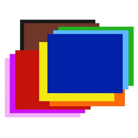 Pacon 4-Ply Railroad Board, 10 Assorted Colors, 22" x 28", 100 Sheets