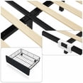 thumbnail image 1 of Vintage Upholstered Platform Bed Frame with Storage Drawers - Button Tufted Wingback Headboard, Noise-Free, No Box Spring Required, 1 of 8