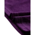 thumbnail image 5 of INSPIRE CHIC Women's Party V Neck 3/4 Sleeves Cropped Velvet Blouse M Purple, 5 of 6