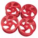 thumbnail image 5 of Juego de llantas RC con bujes Beadlock de 52 mm, repuesto de alta resistencia, elegante pieza de actualización 1/12, llantas de aluminio para 86S Rojo, 5 of 8