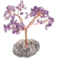 thumbnail image 3 of Traditional Chinese Design Crystal Money Tree For Study Room Decoration 10X7Cm Purple 1Set, 3 of 5