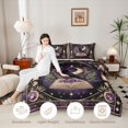 thumbnail image 4 of Homewish Halloween Theme Full Size Comforter Sets, Crow Magic Book Bedding Comforter Set, Black Reversible 3 Pieces, 1 Comforter and 2 Pillowcases, 4 of 6