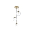 thumbnail image 4 of Living District Baxter 21 Inch Pendant Clear Shade in Satin Gold, 4 of 10
