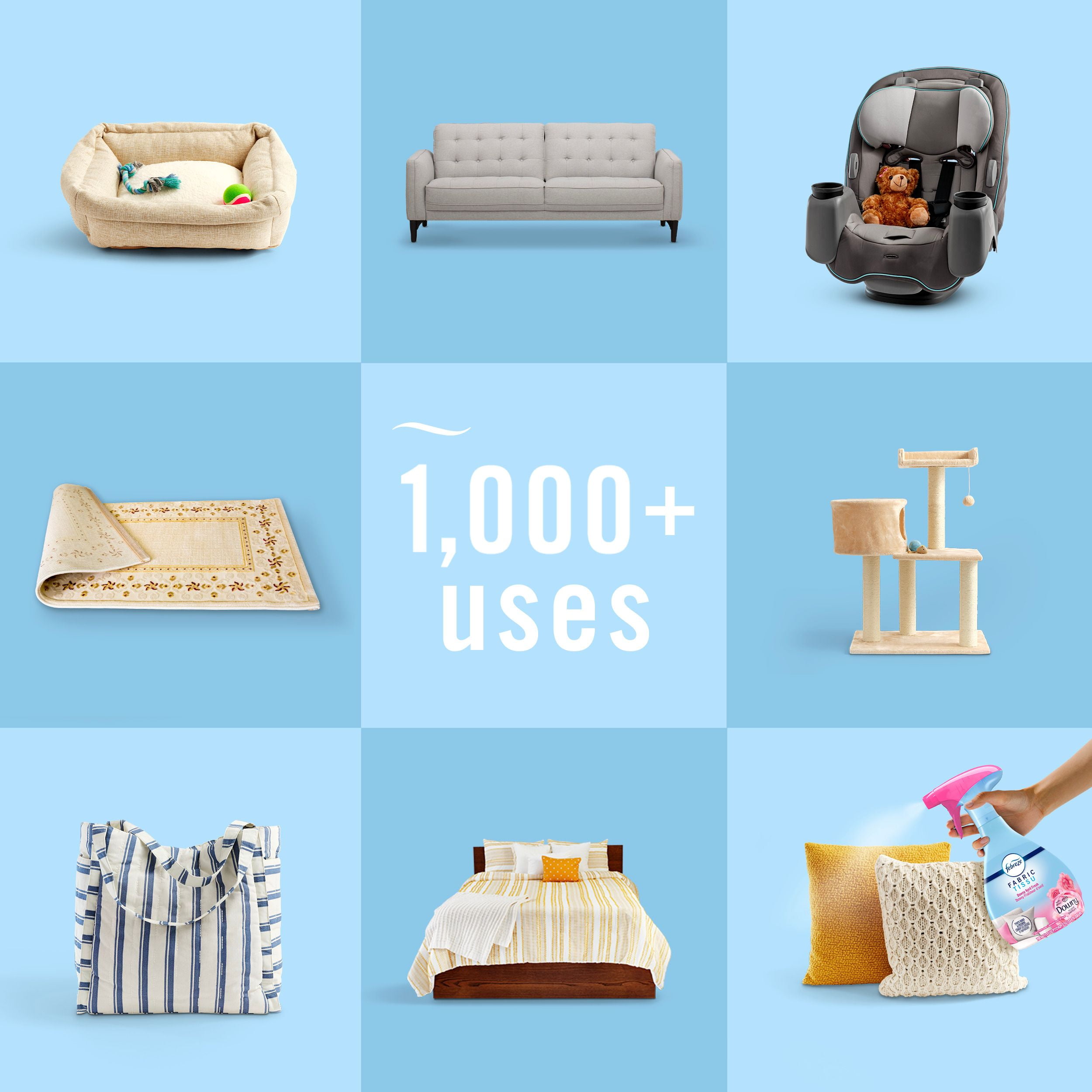 Febreze Fabric Spray Air Freshener, Odor-Fighting Fabric Refresher, Downy Calm Scent, 500 mL